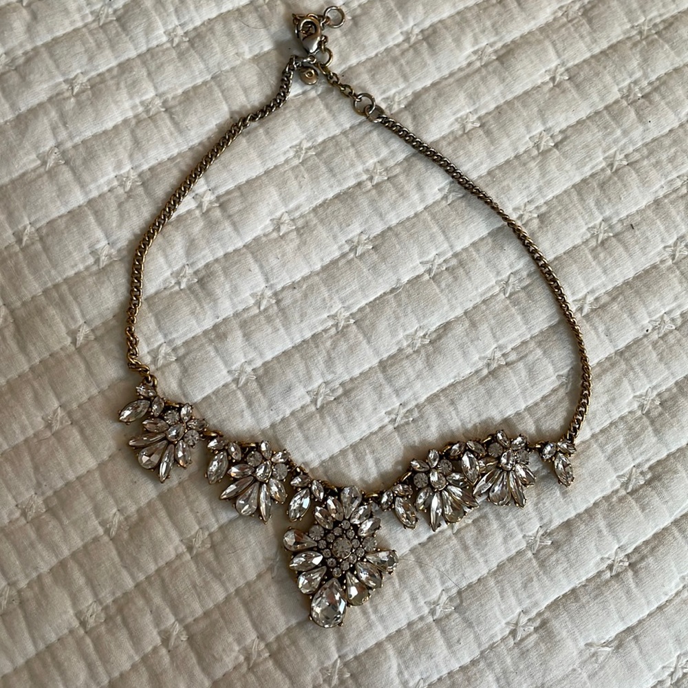 J.Crew rhinestone costume necklace